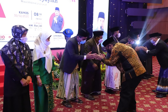 Menag Yaqut Kukuhkan Sembilan Tokoh Pesantren sebagai Majelis Masyayikh